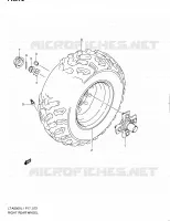 ROUE ARRIERE DROITE pour Suzuki KINGQUAD 500 2011