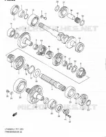 TRANSMISSION (2) pour Suzuki KINGQUAD 500 2011