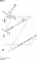 FREIN ARRIERE pour Suzuki KINGQUAD 500 2012