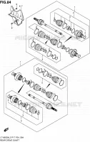 ARBRE DE ROUE ARRIERE pour Suzuki KINGQUAD 500 2012