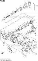 CARDAN   COUPLE CONIQUE (AVANT) pour Suzuki KINGQUAD 500 2013