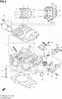 CULASSE pour Suzuki KINGQUAD 500 2013