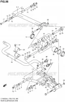 BRAS SUSPENSION ARRIERE pour Suzuki KINGQUAD 500 2014