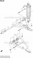 BRAS SUSPENSION AVANT pour Suzuki KINGQUAD 500 2014