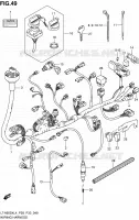 FAISCEAU ELECTRIQUE (LT A500XZL4 P33) pour Suzuki KINGQUAD 500 2014