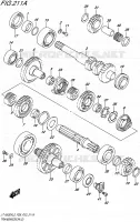 TRANSMISSION (2) pour Suzuki KINGQUAD 500 2015