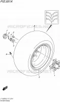 ROUE ARRIERE DROITE pour Suzuki KINGQUAD 500 2016