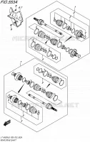 ARBRE DE ROUE ARRIERE pour Suzuki KINGQUAD 500 2016