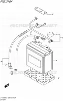 BATTERIE pour Suzuki KINGQUAD 500 2016