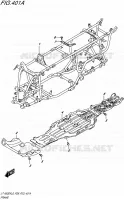 CADRE pour Suzuki KINGQUAD 500 2016