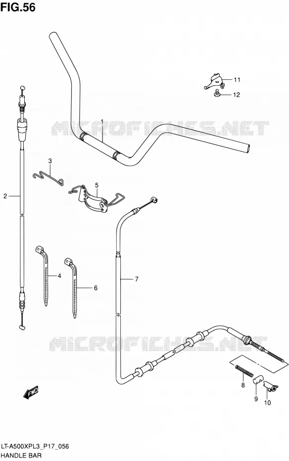 GUIDON Suzuki QUAD 500 KINGQUAD 2013  LT-A500XP L3/LT-A500XPZ L3 (P17,P24)