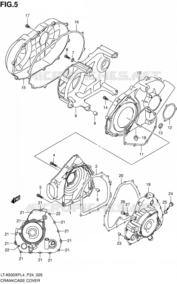 CARTER Suzuki QUAD 500 KINGQUAD 2014  LT-A500XP L4 (P24)
