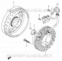 ALLUMAGE ROTOR   STATOR pour Suzuki KINGQUAD 700 2005