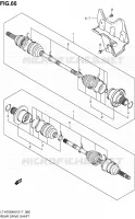 ARBRE DE ROUE ARRIERE pour Suzuki KINGQUAD 700 2005