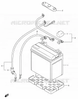 BATTERIE pour Suzuki KINGQUAD 700 2005