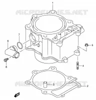 CYLINDRE pour Suzuki KINGQUAD 700 2005