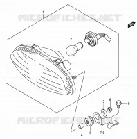 FEU ARRIERE (E24) pour Suzuki KINGQUAD 700 2005