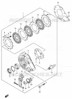 FREIN ARRIERE pour Suzuki KINGQUAD 700 2005