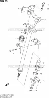 COLONNE DE DIRECTION pour Suzuki KINGQUAD 750 2010