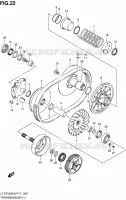TRANSMISSION (1) pour Suzuki KINGQUAD 750 2010