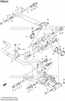 BRAS SUSPENSION ARRIERE pour Suzuki KINGQUAD 750 2010