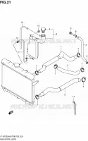 DURITE DE RADIATEUR pour Suzuki KINGQUAD 750 2010