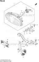 ENSEMBLE FEU ARRIERE pour Suzuki KINGQUAD 750 2010