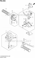 ENSEMBLE LEVIERS   POIGNEES (MODEL L0) pour Suzuki KINGQUAD 750 2010