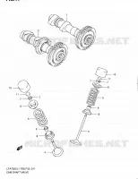 ARBRE A CAMES   VALVE pour Suzuki KINGQUAD 750 2011
