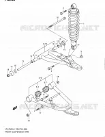BRAS SUSPENSION AVANT pour Suzuki KINGQUAD 750 2011