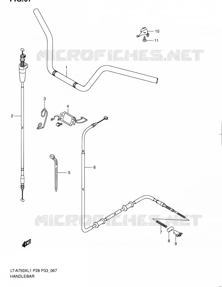 GUIDON Suzuki QUAD 750 KINGQUAD 2011  LT-A750X L1/LT-A750XZ L1 (P03,P28,P33)
