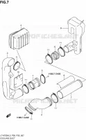 CONDUIT D'ADMISSION CARTER COURROIE pour Suzuki KINGQUAD 750 2013