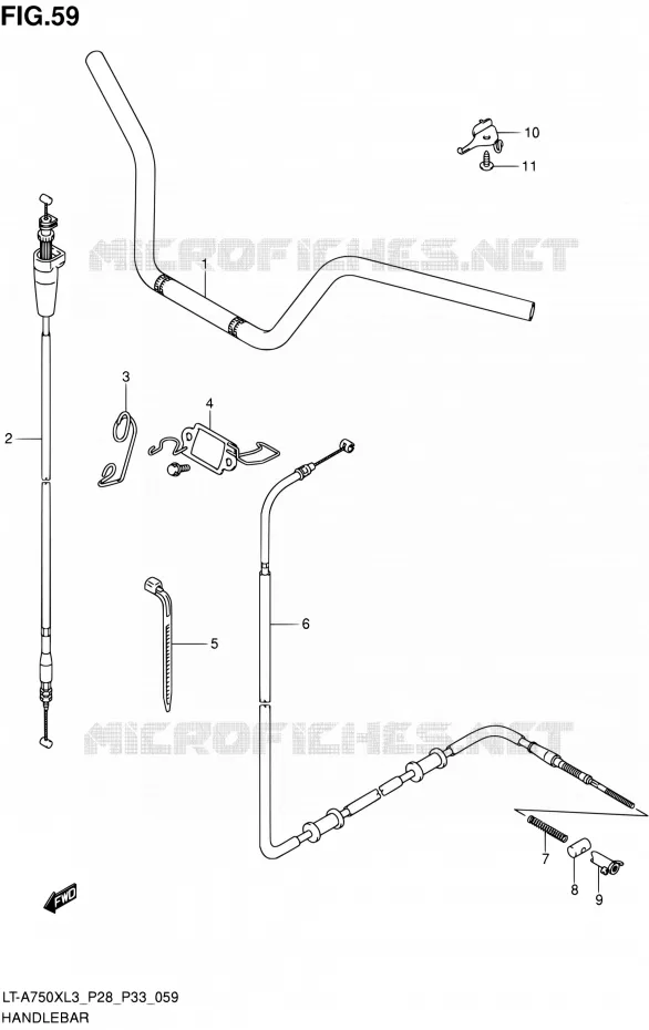 GUIDON Suzuki QUAD 750 KINGQUAD 2013  LT-A750X L3/LT-A750XZ L3 (P03,P28,P33)