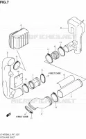 CONDUIT D'ADMISSION CARTER COURROIE pour Suzuki KINGQUAD 750 2013
