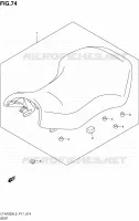 SELLE (LT A750XZL3 P17) pour Suzuki KINGQUAD 750 2013