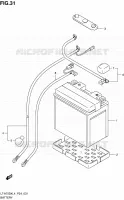 BATTERIE pour Suzuki KINGQUAD 750 2014