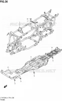 CADRE pour Suzuki KINGQUAD 750 2014