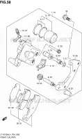 ETRIER DE FREIN AVANT pour Suzuki KINGQUAD 750 2014