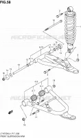 BRAS SUSPENSION AVANT pour Suzuki KINGQUAD 750 2014