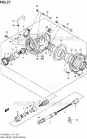 CARDAN   COUPLE CONIQUE (ARRIERE) pour Suzuki KINGQUAD 750 2014