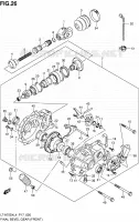 CARDAN   COUPLE CONIQUE (AVANT) pour Suzuki KINGQUAD 750 2014