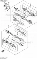ARBRE DE ROUE ARRIERE pour Suzuki KINGQUAD 750 2016