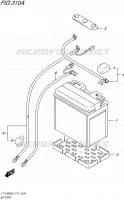 BATTERIE pour Suzuki KINGQUAD 750 2016