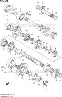 TRANSMISSION (2) pour Suzuki KINGQUAD 750 2014