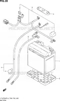 BATTERIE pour Suzuki KINGQUAD 750 2014