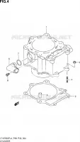 CYLINDRE pour Suzuki KINGQUAD 750 2014