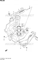 RESERVOIR D'ESSENCE pour Suzuki KINGQUAD 750 2014