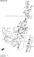 COLONNE DE DIRECTION pour Suzuki KINGQUAD 750 2015