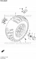 ROUE ARRIERE GAUCHE pour Suzuki KINGQUAD 750 2015