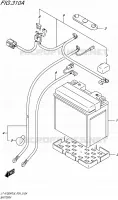 BATTERIE pour Suzuki KINGQUAD 750 2016